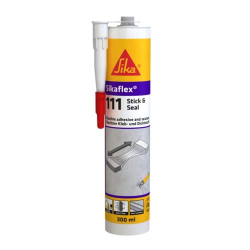 Sikaflex-111 Stick <(>&<)> Seal concrete grey Cartridge cont. 290 ml Box with 12 cartridges